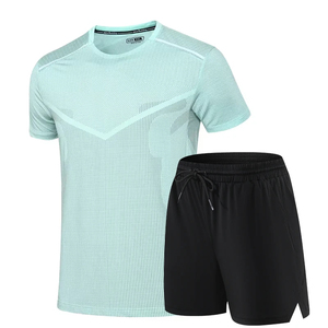 Conjunto de Verano Impermeable de Dos Piezas para Hombre: Camiseta Polo Casual Unisex con Cuello Redondo y Pantalones con Forro Polar y Cintura Elástica - Product Image 4