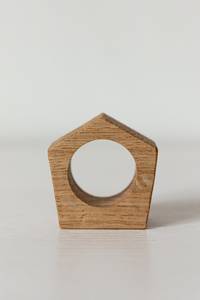 <b>Hand</b> Crafted Elegant Napkin <b>Rings</b> Mango Wood Handmade Fresh Arrival Napkin <b>Holder</b> : Geometric Tableware - Product Image 4