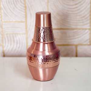 Taza Venus de Cobre de Diseño Moderno y Ecológico de Primera Calidad, 1500 ml, con Tapa para Beber Agua, para Uso Doméstico, de Fabricante Indio - Product Image 2