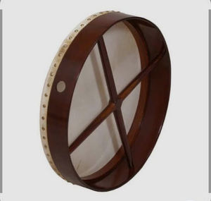 Bodhran professionnel fait main, tambour de percussion surnaturel en bouleau avec peau de chèvre ou de mouton, tailles 14, 16, 18, 20, 22, 24, 26 pouces - Product Image 1