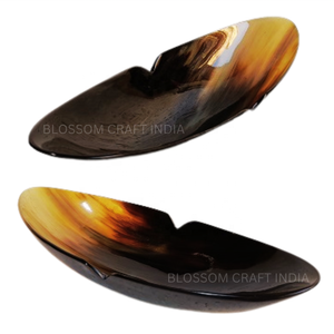 ชามเสิร์ฟควายเขาวัวทำด้วยมือจากสหรัฐอเมริกาดีไซน์รูปสัตว์ธรรมชาติไม่เหมือนใครของตกแต่งบ้านเป็นมิตรต่อสิ่งแวดล้อม - Product Image 2