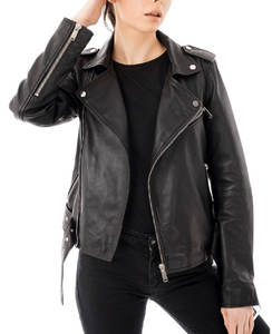 แจ็กเก็ตหนังขี่มอเตอร์ไซค์สีดำสำหรับนักขี่จักรยานระบายอากาศได้ดีเข้ารูปใส่กลางแจ้งแบบลำลองสำหรับฤดูหนาว - Product Image 6