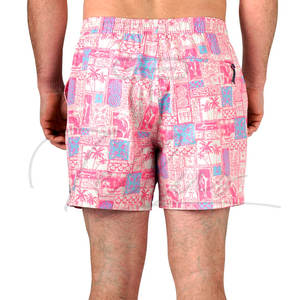 Pantalones Cortos Deportivos de Playa con Estampado de Rayas Personalizados para Hombre, Cierre con Cordón Ajustable, Impermeables, Largo hasta la Rodilla - Product Image 6