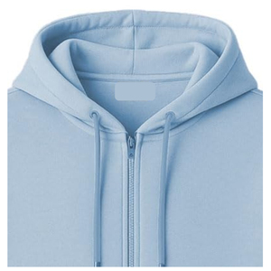 Sweat-shirts à capuche zippés épais pour hommes, fermeture éclair bidirectionnelle, coupe oversize, unis, personnalisables avec OEM - Product Image 5