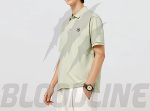 Camisa de Manga Corta para Hombre Bloodline, Color Sólido, Secado Rápido, Corte Regular Formal, Verde Claro, Algodón - Product Image 6