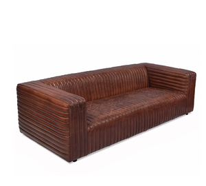 Sofá de Cuero de 3 Plazas al Mejor Precio, Sofá de Cuero Genuino de Lujo para Sala de Estar, Sofá Cómodo de Alta Gama - Product Image 5