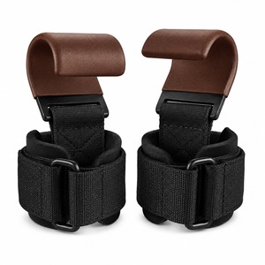 Deadlift Pull Ups Training Non-Slip Adjustable Professional Protection Heavy Duty Custom Wholesale Neoprene Powerlifting Hooks - Product Image 2
