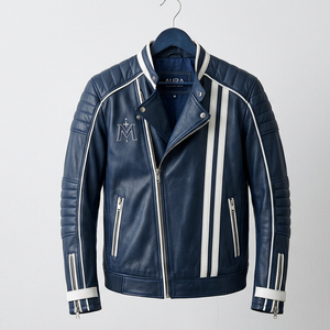 Blouson Bomber en Cuir de Mouton de Haute Qualité pour l'Hiver, Style Urbain, OEM, Couleurs et Logo Personnalisables, Écologique et Respirant pour Hommes - Product Image 2