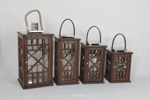 Rustic Wood <b>Candle</b> <b>Lantern</b> Modern Wooden Decorative <b>Lanterns</b> Glass <b>Candle</b> Holder Tabletop Wedding Home Decor Wooden <b>Lantern</b> - Product Image 6