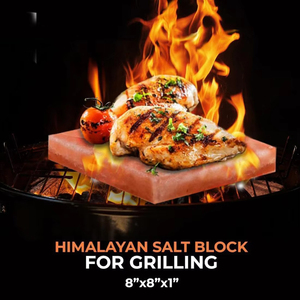 Venta al por mayor 2026 Placas de sal de cristal natural del Himalaya para cocinar, bandeja de metal/acero inoxidable para barbacoa, artesanías naturales - Product Image 3