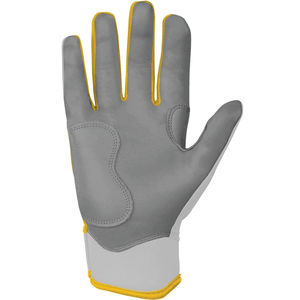 Chrome Series Short Cuff Batting Gloves Yellow Lightweight Design Infield Outdoor Use Sports Gloves Supplier BRUCE BOLT - Product Image 2
