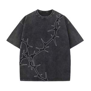 Camiseta para Hombre, Estilo Vintage, Algodón, Diseño Gráfico, Fabricante de Ropa, Camiseta Gráfica para Hombre, Lavado Ácido Premium, Personalizada - Product Image 1