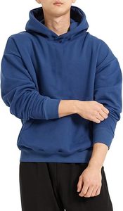 Sweat-shirt à capuche pour homme, coupe ample, pull-over tendance, sweat-shirt à capuche décontracté à manches longues avec poche - Product Image 3