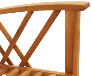 Teak Outdoor <b>Garden</b> <b>Set</b> 4 Seater Traditional Wood Patio Furniture Weather Resistant Solid Wood Design - Product Image 4