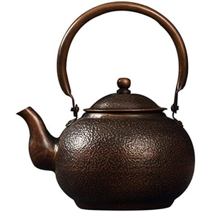 Black Metal Tea Kettle <b>With</b> Lid Minimalist Design For Kitchen Dining Table Use Handmade <b>Teapot</b> On Sale - Product Image 2