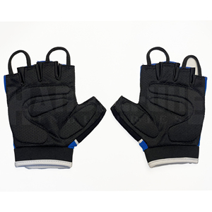 Gants de musculation professionnels bleus et noirs avec rembourrage amélioré de la paume |   Poignée antidérapante de qualité supérieure pour un équipement de musculation ultime - Product Image 2