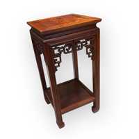 Socle de présentation autoportant carré en bois massif Huong, durable, poli et peint, fait main, pour statue, décoration intérieure Tam Viet
