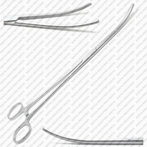 Pinces hémostatiques Rochester Pean 12 pouces courbées, hémostatique chirurgical, instruments vétérinaires en acier inoxydable, certifiés CE OEM - Product Image 4