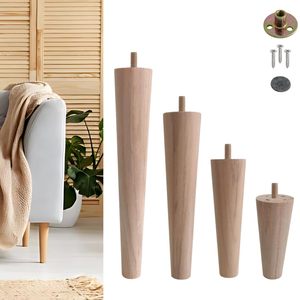 Wooden <b>Legs</b> for <b>Table</b>, Sofa, Furniture Round Shape Wooden <b>Legs</b>, Solid Wood <b>Legs</b> for Sofa - Product Image 1