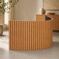 Paneles de tambor de madera maciza flexibles, hojas de madera decorativas para exteriores, revestimiento de paredes de armarios, diseño de muebles interiores a prueba de moho