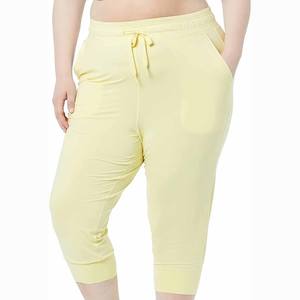 Pantalon de jogging taille haute pour femme, respirant, séchage rapide, en toile, couleur unie, pour l'hiver, course à pied, randonnée, streetwear, polyester coton, pas cher - Product Image 1
