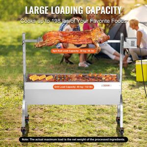 52W 198LBS arrosto allo spiedo barbecue alla griglia per arrostire il pollo di agnello di maiale - Product Image 3