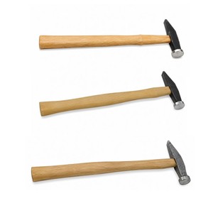 Martillo de orfebre de cabeza plana y abovedada Dimacus con mango de madera natural, herramienta para conformar metales de joyería, 9-1/4 pulgadas, ZetomedPro - Product Image 1