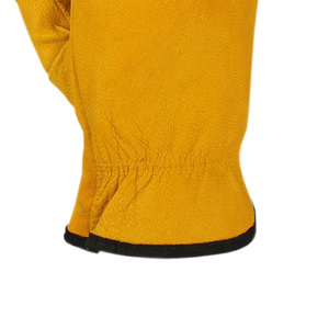 Custom Soft Goatskin Leather Mens <b>Driver</b> <b>Gloves</b> Anti Slip Breathable Anti-Cut Anti-Freeze Custom Logo Yellow Work <b>Gloves</b> for - Product Image 5