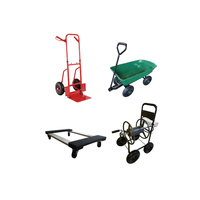 Chariot à main industriel et chariot à roulettes pour ciment avec cadre en acier et pneu gonflable - Personnalisable OEM pour le shopping et l'utilisation d'outils