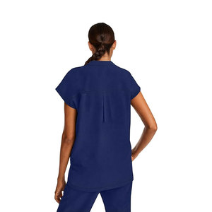 Tenue de travail légère Solid Trader pour chirurgiens et infirmières, matière extensible quadridirectionnelle, design moderne, uniforme d'hôpital - Product Image 3