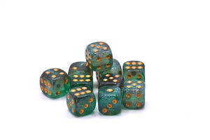 Custom Transparent Resin <b>Dice</b> <b>Set</b> with Glitter Inclusions for Role Playing Game Enthusiasts Premium Quality - Product Image 1