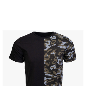 T-shirt unisexe camouflage streetwear en coton, col rond, coupe ample, manches courtes, décontracté, pour l'été - Product Image 5