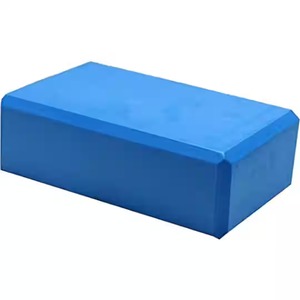 Blocs de yoga bleus en mousse EVA haute densité, taille standard, ajustement universel, design simple - Product Image 2