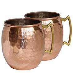 Handmade <b>Copper</b> Moscow Mule Mug Hammered Cocktail Drinking <b>Cup</b> for Vodka Beer Juice and Cold Beverage Serving - Product Image 6