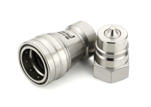 Raccord de transfert de fluides résistant à la corrosion, acier au carbone ISO 7241 B, raccord rapide hydraulique, agriculture, construction - Product Image 1