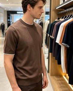 เสื้อยืดคอกลมผู้ชายคลาสสิคสำหรับฤดูร้อน ผ้าเนื้อหนา 180 กรัม ด้านหน้าเรียบ ระบายอากาศได้ดี เป็นมิตรกับสิ่งแวดล้อม ทรงปกติ แห้งเร็ว ป้องกันรังสียูวี สวมใส่สบาย - Product Image 2