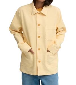 Chaqueta de Trabajo de Lona de Algodón Resistente, Impermeable, Transpirable, Estilo Vintage, con Cuello Camisero y Corte Holgado, Venta al Por Mayor - Product Image 2