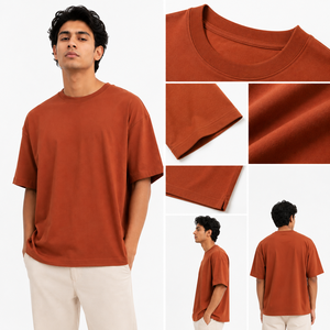 เสื้อยืดผู้ชายไซส์ใหญ่ ทรงหลวม ผ้าเนื้อนุ่ม สไตล์สตรีทแวร์ทันสมัย ใส่สบายในชีวิตประจำวัน เหมาะกับชุดลำลอง และสามารถสั่งทำได้ - Product Image 6