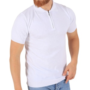 เสื้อโปโลแขนสั้นคลาสสิกสำหรับผู้ชาย ผ้าฝ้ายผสมน้ำหนักเบา สวมใส่สบาย ระบายอากาศได้ดี สไตล์ลำลอง ทรงพอดีตัว - Product Image 1