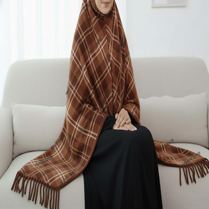 2026 High Quality Solid Color Women Muslim Shawls Modal Hijabs With <b>Matching</b> Undercap Cotton Modal Scarf Hijab Shawl - Product Image 3