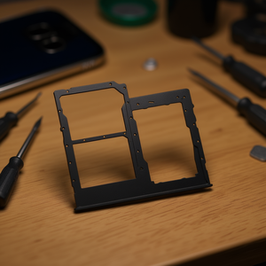 ถาดใส่ซิมและการ์ดไมโครเอสดีสีดำสำหรับซัมซุงกาแล็กซี่เอ 41 2020 อะไหล่ทดแทนสำหรับรุ่น A415F - Product Image 3