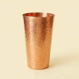 Wholesale Handcrafted Pure <b>Copper</b> Tumbler Eco-Friendly Hammered Finish <b>Copper</b> Water <b>Glass</b> For Ayurvedic Health Custom Logo Metal - Product Image 4