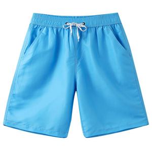 Wholesale 2026 Men's 5-Inch Swim Shorts with Custom Logo Square Cut Beach Fitness Pants with Front Logo Position - Product Image 3