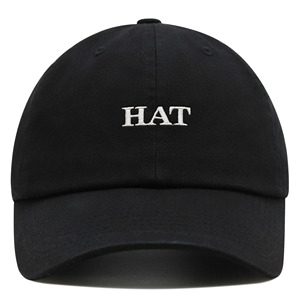 Casquette de baseball élégante et personnalisable pour adultes, ajustement réglable, couleur noire unie, confortable, 100 % polyester - Product Image 1