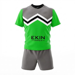 Ensemble de maillots de football personnalisés sublimés pour hommes, uniforme de football à séchage rapide avec short, logo, nom et numéro - Product Image 1