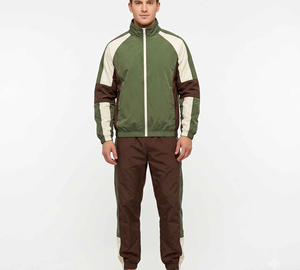 Nouvelle Collection 2026 – Ensembles Survêtements Coupe-Vent Homme Respirants Séchage Rapide Style Vintage Hiver Nylon Rayures Blanches - Product Image 4
