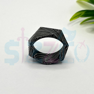 Hot Selling Handmade Damascus Steel <b>Ring</b> for Men Women Wedding Band Fashion Party <b>Ring</b> Custom Latest Design OEM Supplier - Product Image 3