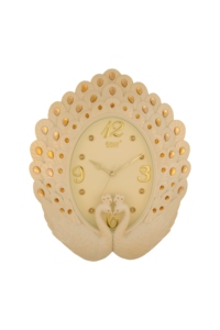 Crystal Diamond <b>Modern</b> Single Face Quartz <b>Wall</b> <b>Clock</b> Home Decor Luxury Peacock Design for Living Room Plastic - Product Image 3