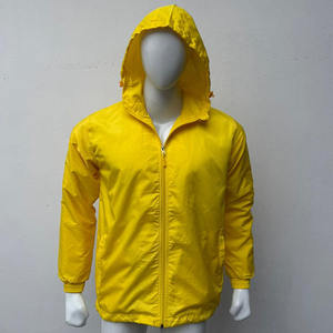 Veste de pluie en toile écologique unisexe personnalisée |   Veste coupe-vent légère et imperméable |   Parka d'extérieur à capuche et fermeture éclair intégrale |   Vente en gros - Product Image 1