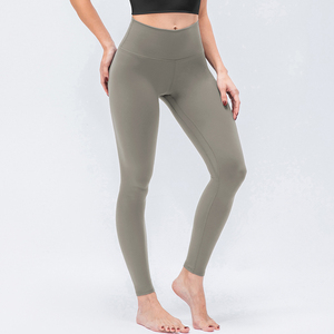 Leggings de Yoga para Mujer, Cintura Media, Color Sólido, Hasta la Rodilla, para Ejercicio, Casuales, de Spandex/Nylon - Product Image 5